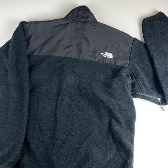 The North Face black zip up jacket two different materials